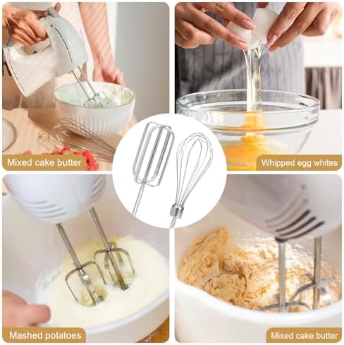 4pcs Hand Mixer Beaters Attachments Set for Hamilton Beach Hand Mixer