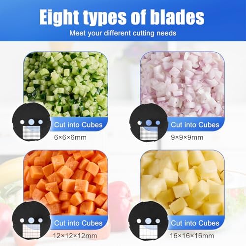 MOGAN 8-in-1 Commercial Electric Vegetable Cutter