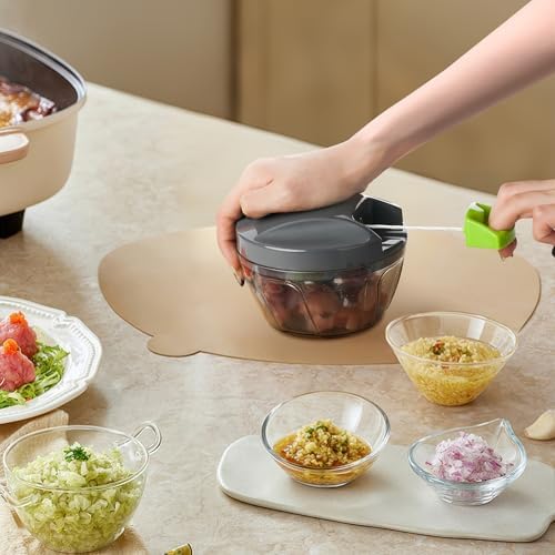 Ibergrif Manual Food Processor Vegetable Chopper, Portable Onion