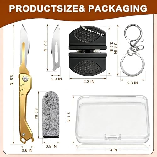 Bread Lame Dough Scoring Tool with 10 Razor Blades, Folding Bread