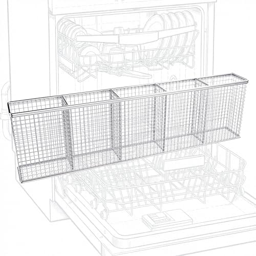Slim Dishwasher Silverware Basket, 304 Stainless Steel