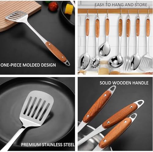 304 Stainless Steel Cooking Utensils Set, 9-Piece