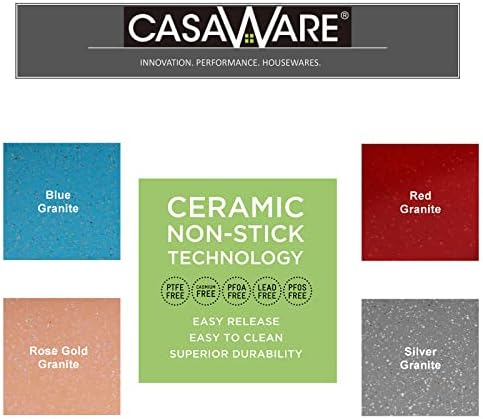 casaWare 9 x 13 x 2-inch Covered Rectangular Cake Pan with Wide