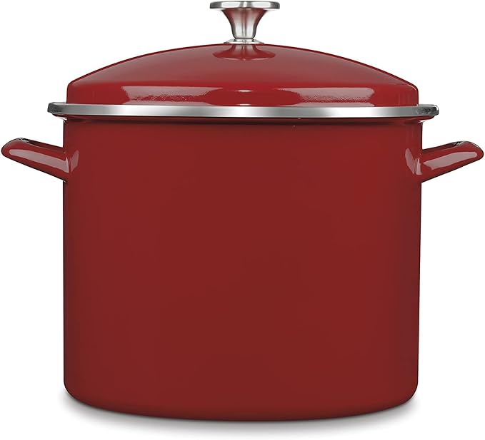 12QT STOCKPOT W/COVER RED by Cuisinart