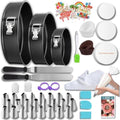 168pcs Cake Pan Set with 3 Non-Stick Springform Pans
