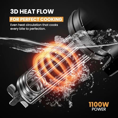CRUXO Sous Vide Cooker Kit, 1100W, App Control