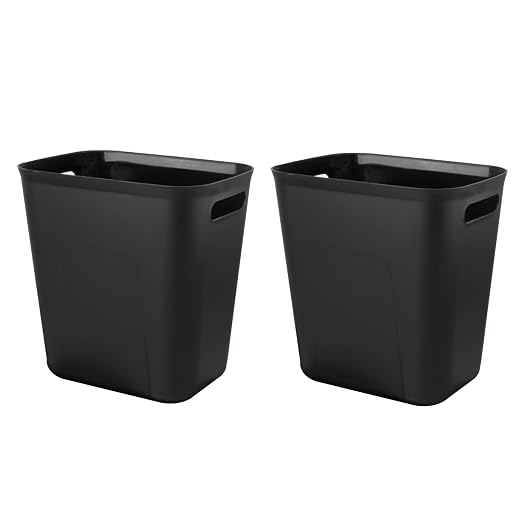 UUJOLY Plastic Trash Can Wastebasket, Garbage Container Basket by UUJOLY