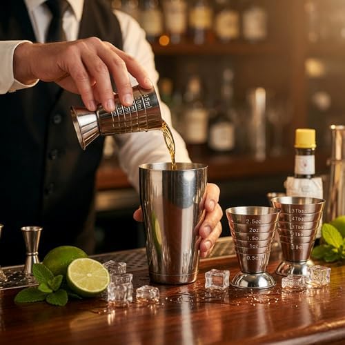 Homestia 2.5oz Measuring Cup, Stainless Steel Cocktail Jigger for