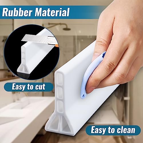 3" High Shower Threshold Water Dam 39" Long Collapsible Shower Water