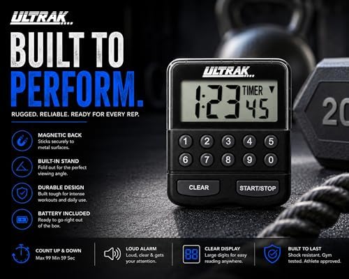 ULTRAK T-3 Digital Count Up/Down Timer, Magnetic