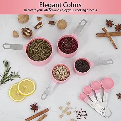 Measuring Cups and Spoons Set of Huygens Kitchen Gadgets 10 Pieces
