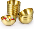 10-Pack Mixing Bowls, Gold Stainless Steel 5.9 Inch – Decorative Metal