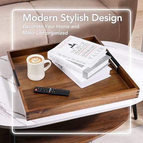 Joy&Grace Large Ottoman Tray for Living Room and Coffee Table