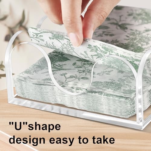 Acrylic Napkin Holder, 4" x 8", Clear