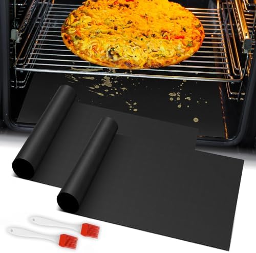 Oven Liner for Bottom of Oven, 2 Pack Heavy Duty Oven Liners for