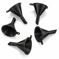 Premium Mini Funnel Small Plastic Funnel 5-Pack by ISNUFF