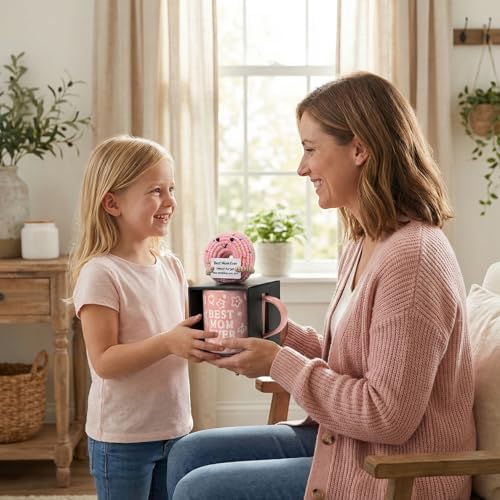 Mothers Day Gifts, Best Mom Ever Gifts for Mom from Daughter, Pink