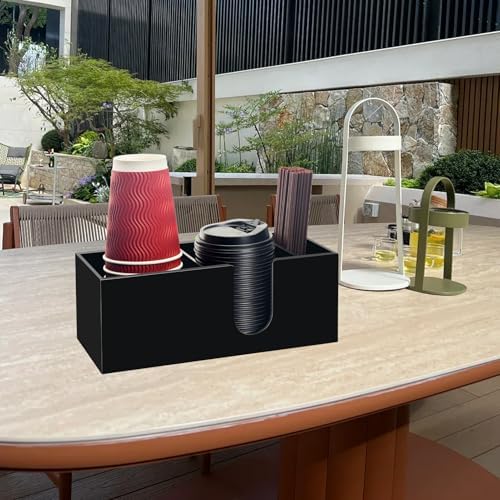 Coffee Cup Holder for Countertop, Acrylic Coffee Station Organizer