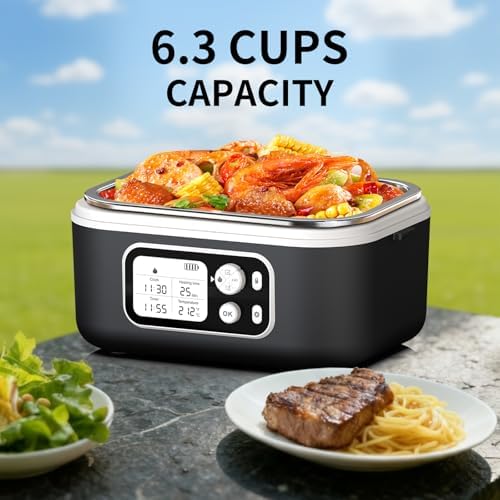 Cordless Electric Heated Lunch Box, 1.5L, Black