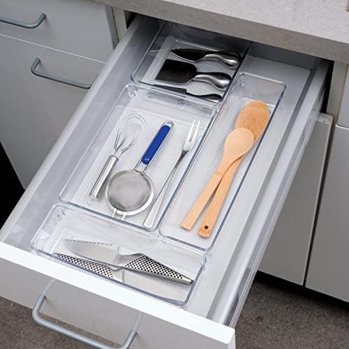 Oggi Clear Drawer Organizer - 3" X 12.5" - Ideal for Organizing