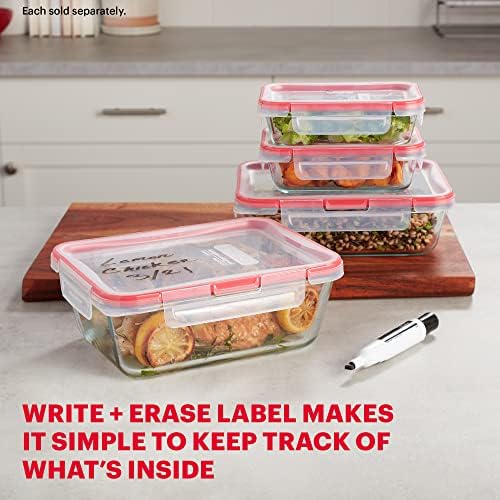 Pyrex Freshlock Glass Food Storage Container, 8 Cup, 2 Pack