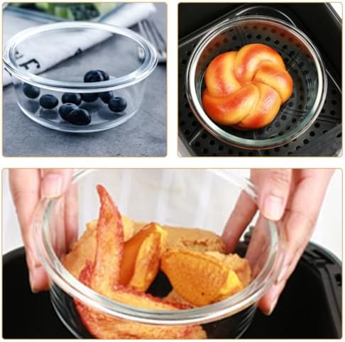 Glass Xmas 2pcs High Temperature Resistant Mixing Bowl for Baking