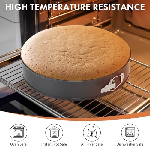 ENLOY Springform Cake Pan Set of 3, Non-Stick Leak-Proof with