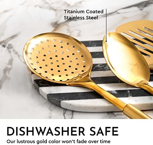 Styled Settings Gold Cooking Utensils Set, 5-Piece