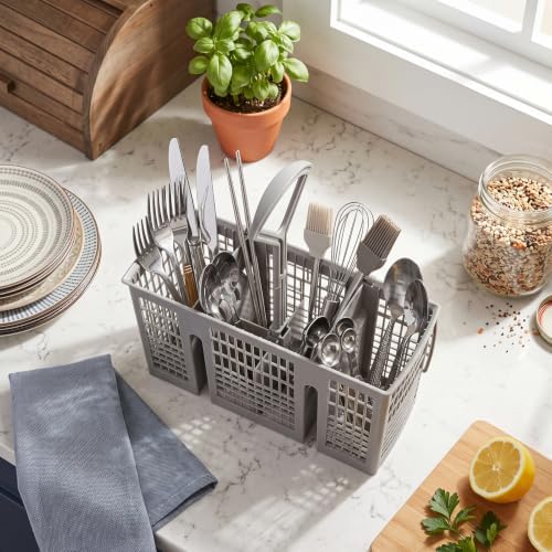 Dishwasher Basket, Plastic Cutlery Utensil Washing Storage Container