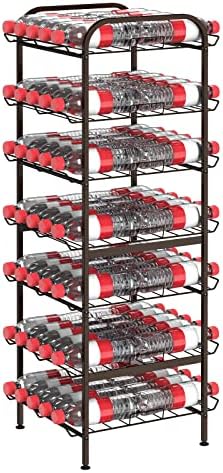 smusei Water Bottle Organizer 7 Tier Free Standing Vertical Metal