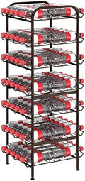 smusei Water Bottle Organizer 7 Tier Free Standing Vertical Metal