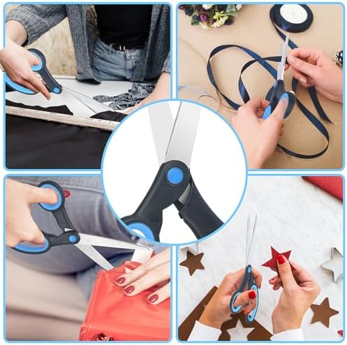 Left Handed Scissors and Kitchen Shears, Lefty Scissors, 2 Pack