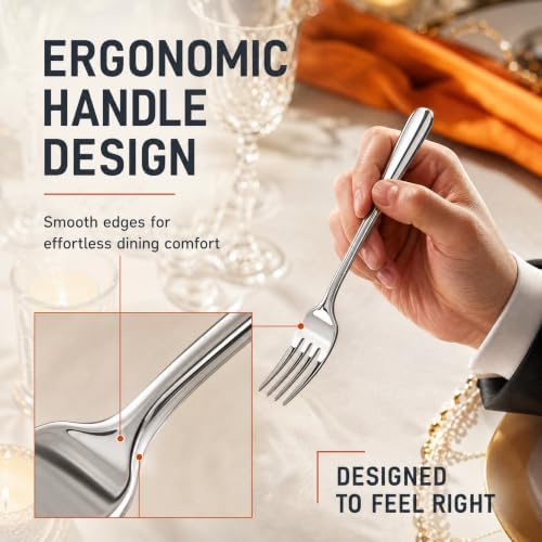 Silverware Set for 4, Heavy Duty Stainless Steel Silverware Set,20