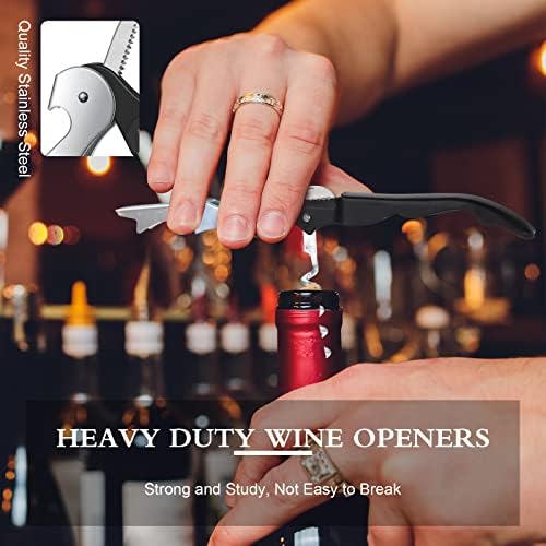 Waiter Corkscrew Wine Openers Heavy Duty Hinges Wine Key Bottle Opener