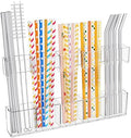 Mpotmiy 9.5" Acrylic Straw Holder Organizer