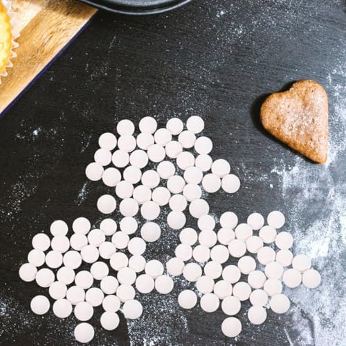 DECHOUS Reusable Ceramic Baking Beans 800g White for Blind Pie Baking