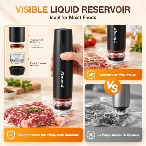 Elmond Borosilicate Glass Vacuum Containers, 4-Size Set