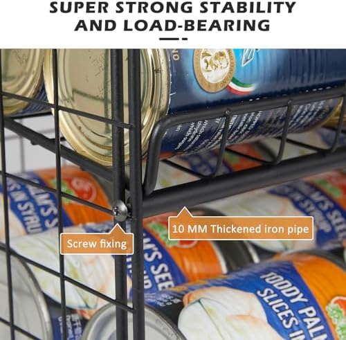 2-Pack Stackable Rack Organizer, Storage for Kitchen Pantry Cabinet, Holders for Food, Multifunctional Dispenser for Snacks Soda