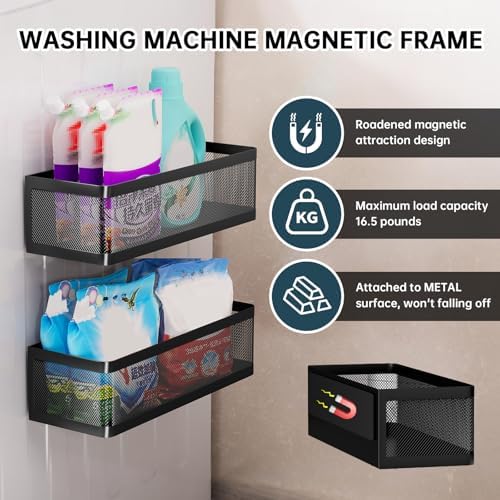 2-Pack Magnetic Shelves for Laundry Room