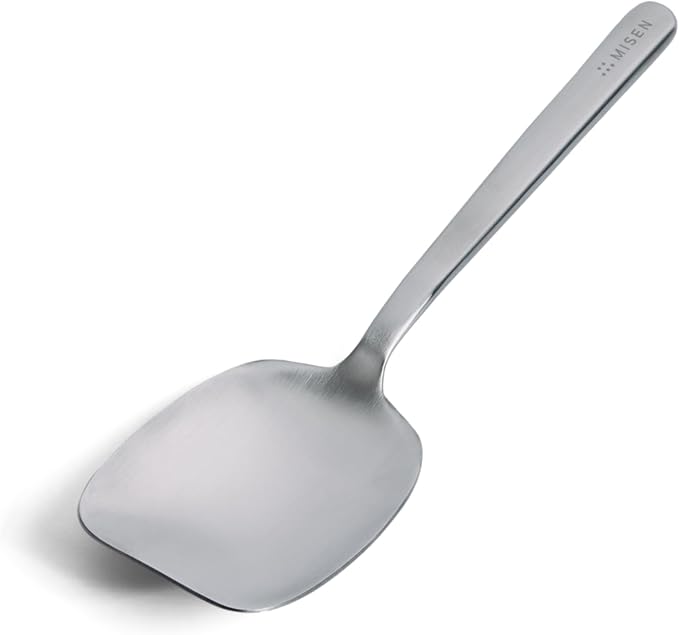 Misen Scraper Chef Spoon – Stainless Steel Cooking Spoon and Spatula Hybrid by Misen