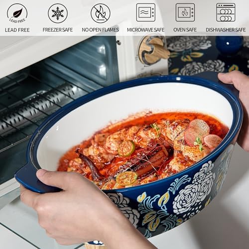 Ceramic Casserole Dish With Lid, Casserole Dishes for Oven, Baking