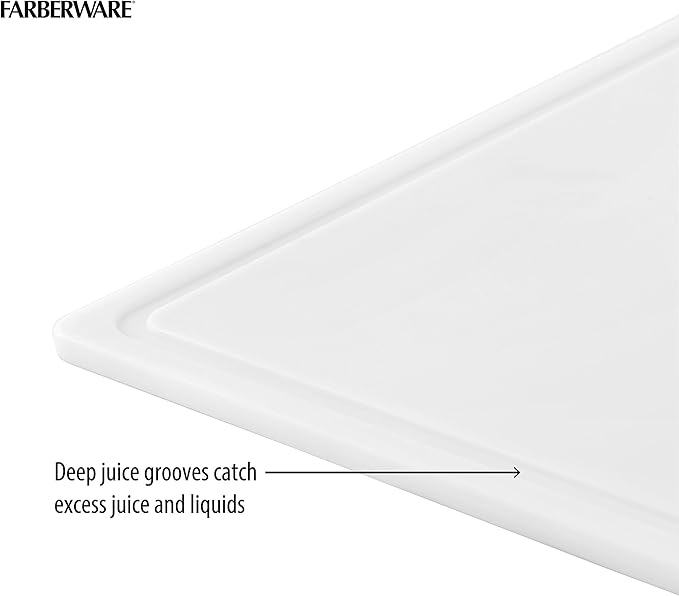 FARBERWARE Extra-Large Plastic Cutting Board, 15x20 Inch Dishwasher-Safe - Image 5