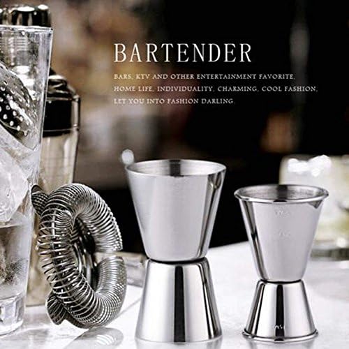 Stainless Steel Cocktail Muddler, Mixing Spoon, Jigger Set, Bar Tool