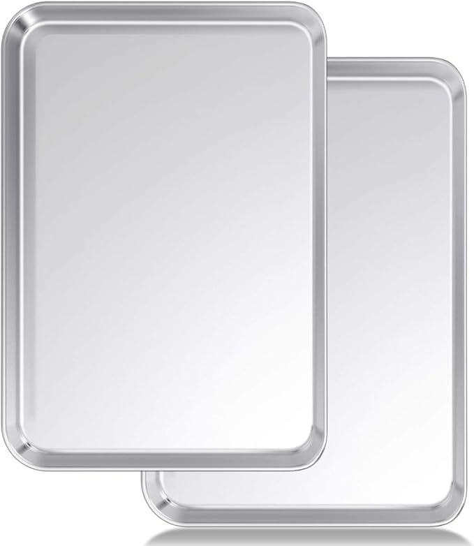 Baking Sheet Set of 2, Wildone Stainless Steel Baking Tray Cookie Pan, Size 20 by Wildone