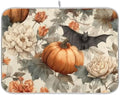 OTVEE Mystical Halloween Floral Art Dish Drying Mat for Kitchen