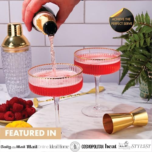 VEMACITY - Luxury Espresso Martini Gifts | Gold Cocktail Shaker Set +