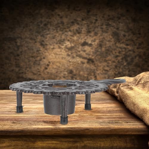 Japanese Cast Iron Teapot Warmer Base, Tealight Heating Stove