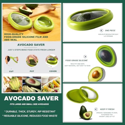 Avocado Slicer Tools 3 PCS - Avocado Saver for Fridge to Keep