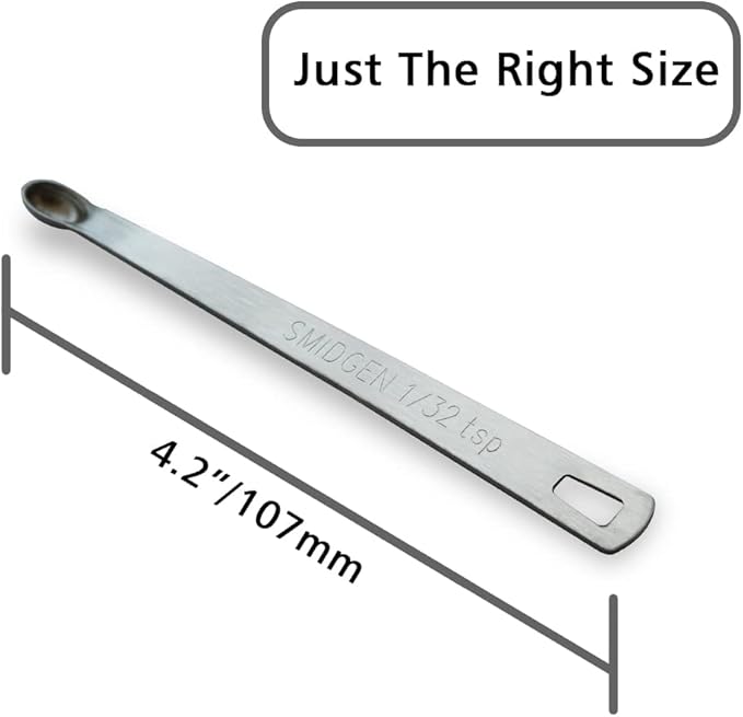2PCS 1/32 Teaspoon Single Tiny Measuring Spoon, Small Individual Stainless - Image 2