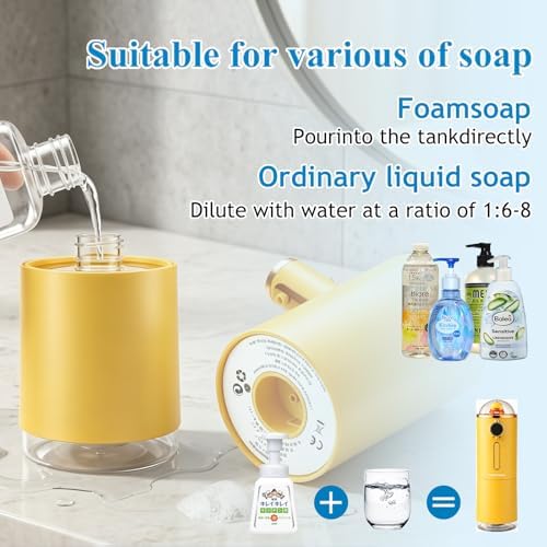 Automatic Liquid Soap Dispenser Touchless, USB Rechargeable Smart Hand